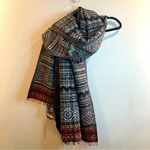 SIGNET Oversized Cotton Blend Made in India Large Wrap Shawl Soft Scarf NEW